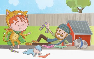 ©2017 Vaughan Duck Finding a Missing Sock