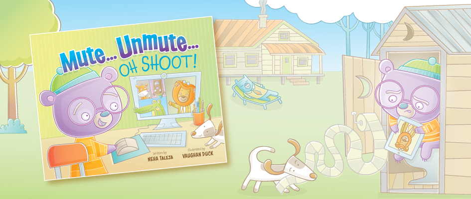 Mute Unmute Oh Shoot illustrated by Vaughan Duck