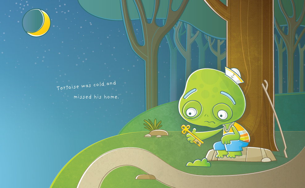 Tortoise missing home looking at key