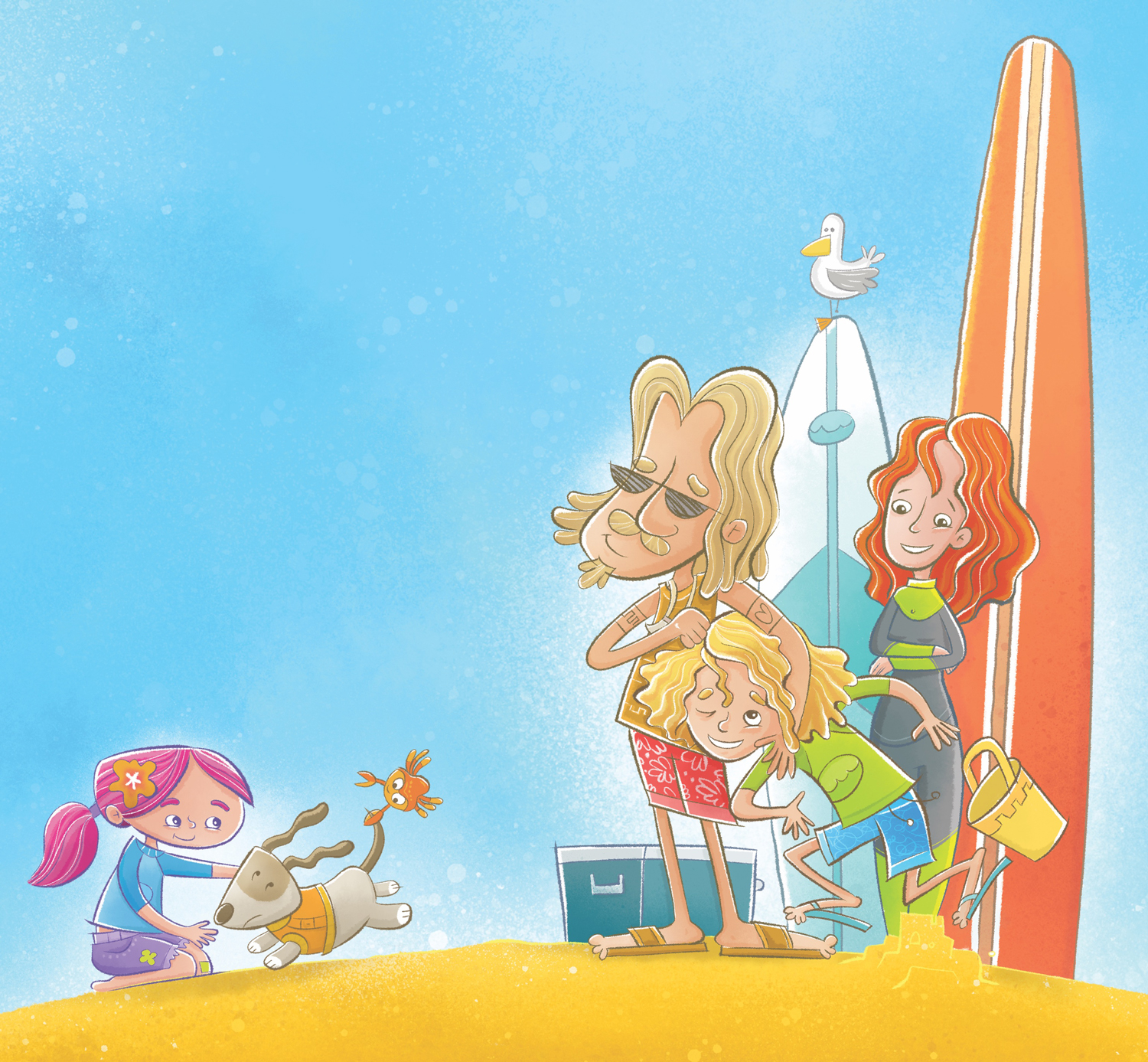 Surfing family from 'Facing the Wave'