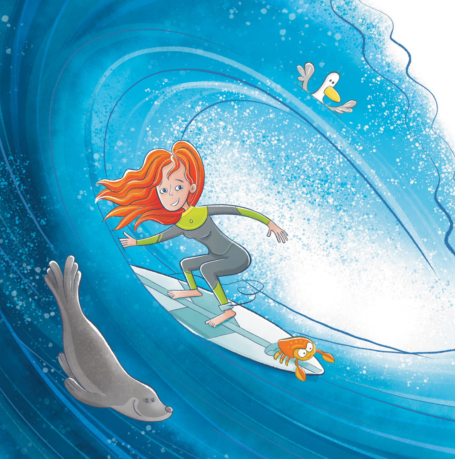 Mum surfing the barrel from 'Facing the Wave'