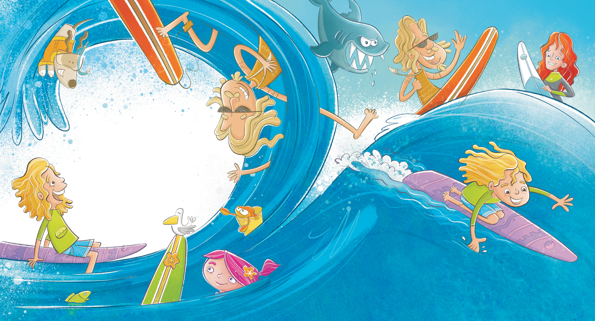 Family surfing huge waves from 'Facing the Wave'